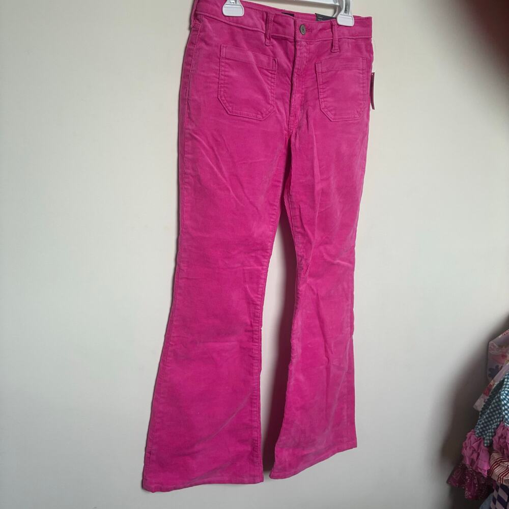 GAP Kids Pink Corduroy Flare Pants – Girls Size 14 – 70s Style